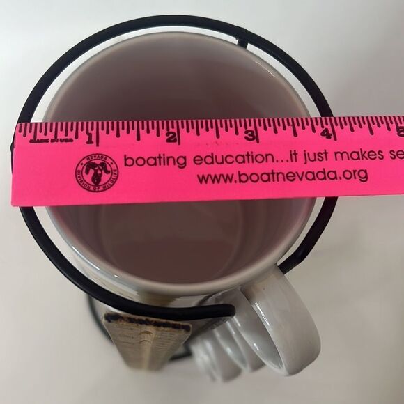 Motivational Coffee Mugs Set 4 With Metal Stand 16 Oz Each 12 In Tall 4 In Round - Picture 5 of 5